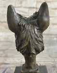 Load image into Gallery viewer, 100% Solid Bronze Schnauzer Scottish Terrier Dog Animal Bookend Sculpture Figurine