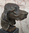 Load image into Gallery viewer, Bronze Sculpture Bust Cocker Spaniel Dog Pet Animal Marble Base Figure Figurine