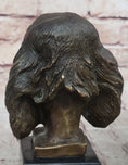 Load image into Gallery viewer, Bronze Sculpture Bust Cocker Spaniel Dog Pet Animal Marble Base Figure Figurine