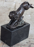 Load image into Gallery viewer, Hot Cast Jumping Lion by Barye French Animal Artist Bronze Sculpture Figurine NR