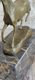 Load image into Gallery viewer, Hot Cast Bronze Galloping Horse Miniature Bronze Sculpture Statue Figure on Marble Base