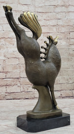 Abstract Modern Art Bucking Chinese Tang Horse Bronze Sculpture Figure by Milo
