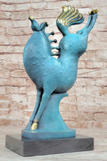 Special Patina Abstract Modern Artwork Rearing Horse Bronze Sculpture