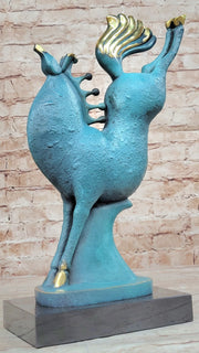 Special Patina Abstract Modern Artwork Rearing Horse Bronze Sculpture
