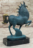 Load image into Gallery viewer, Abstract Modern Artwork Tang Horse Bronze Sculpture Marble Base Figurine Figure