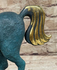 Load image into Gallery viewer, Abstract Modern Artwork Tang Horse Bronze Sculpture Marble Base Figurine Figure