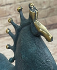 Load image into Gallery viewer, Abstract Modern Artwork Tang Horse Bronze Sculpture Marble Base Figurine Figure