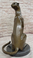 Load image into Gallery viewer, Modern Art Extra Large Mountain Lion Bronze Sculpture By Henry Moore Figurine