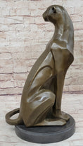 Load image into Gallery viewer, Modern Art Extra Large Mountain Lion Bronze Sculpture By Henry Moore Figurine