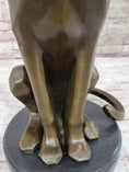 Load image into Gallery viewer, Modern Art Extra Large Mountain Lion Bronze Sculpture By Henry Moore Figurine