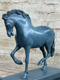 Load image into Gallery viewer, Hot Cast Bronze Chinese Tang Horse Green Blue Patina Sculpture Statue Figure
