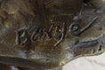 Load image into Gallery viewer, Hand Made Elephant Family Walking up The Hill Bronze Sculpture by Barye Figure