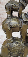 Load image into Gallery viewer, Collectible Bronze Elephant Safari Statue Art Figure Figurine Animal Hot Cast