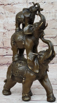 Load image into Gallery viewer, Collectible Bronze Elephant Safari Statue Art Figure Figurine Animal Hot Cast