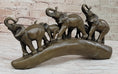 Load image into Gallery viewer, Tibet Royal family Pure Bronze Hot Cast Fine Lotus Lucky Elephant Statue Fortune