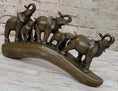 Load image into Gallery viewer, Tibet Royal family Pure Bronze Hot Cast Fine Lotus Lucky Elephant Statue Fortune