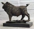 Load image into Gallery viewer, Wild Boar Hog Pig Bronze Sculpture Statue Figure Wildlife Art Decor Marble Base