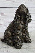 Load image into Gallery viewer, Bronze Metal Figurine Sculpture Statue of a Dog Cocker Spaniel or King Charles Cavalier