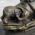 Load image into Gallery viewer, Miniature Bronze Sculpture Statue Elephant Family Figure Collectible 12" x 15"
