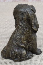 Cocker Spaniel Big Eared Puppy Dog Bronze Figurine Statue Sculpture 6