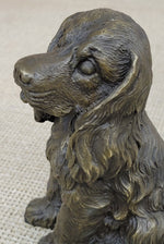 Cocker Spaniel Big Eared Puppy Dog Bronze Figurine Statue Sculpture 6