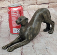 Load image into Gallery viewer, Stretching Cheetah Big Cat Bronze Figurine Figure Sculpture Signed Original 5" x 10"