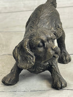 Cavalier King Charles Spaniel Puppy Dog Bronze Metal Sculpture Statue Figurine