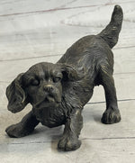Cavalier King Charles Spaniel Puppy Dog Bronze Metal Sculpture Statue Figurine