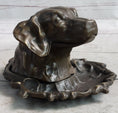 Load image into Gallery viewer, Labrador Retriever Dog Puppy Incense Burner Bronze Metal Sculpture Original Art