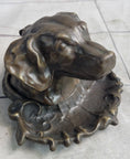 Load image into Gallery viewer, Labrador Retriever Dog Puppy Incense Burner Bronze Metal Sculpture Original Art