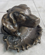 Labrador Retriever Dog Puppy Incense Burner Bronze Metal Sculpture Original Art