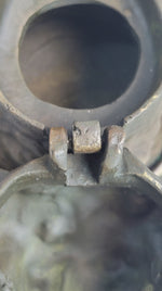 Labrador Retriever Dog Puppy Incense Burner Bronze Metal Sculpture Original Art