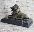 Load image into Gallery viewer, Signed Barye King Of Jungle Lion Bronze Sculpture Vintage Reproduction Art Deco