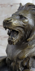 Load image into Gallery viewer, Signed Barye King Of Jungle Lion Bronze Sculpture Vintage Reproduction Art Deco