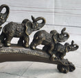 Load image into Gallery viewer, Pride of Elephants on a Bridge Bronze Metal Statue Sculpture Figures Original Art