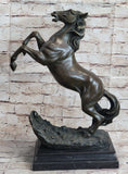 Load image into Gallery viewer, Rearing Horse on Hind Legs Bronze Sculpture Statue Equestrian PJ Mene Art Decor
