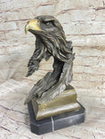 Load image into Gallery viewer, Original Life Size American Bald Eagle Bronze Bust Sculpture Extra Large Figure