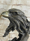 Load image into Gallery viewer, Original Life Size American Bald Eagle Bronze Bust Sculpture Extra Large Figure