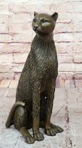 Load image into Gallery viewer, Stylized Bronze Leopard Sculpture – Modern Big Cat Décor for Art Lovers