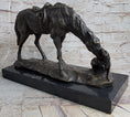 Load image into Gallery viewer, Friendship between Horse & Dog Bronze Statue Sculpture Equestrian Decor
