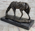 Load image into Gallery viewer, Friendship between Horse & Dog Bronze Statue Sculpture Equestrian Decor