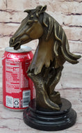 Load image into Gallery viewer, Abstract Modern Art Horse Head Bust Bronze Statue Sculpture Marble Base Figurine