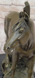 Load image into Gallery viewer, Horse at the Stable Bronze Sculpture Statue Equestrian Country Farm Decor Signed Art