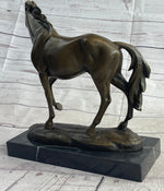Large Arabian Horse Bronze Sculpture Statue By Williams Figurine Figure Decor