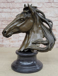 Load image into Gallery viewer, Original Milo Gorgeous Bust Horse Head Bronze Sculpture Art Deco Figurine Figure