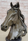Load image into Gallery viewer, Original Milo Gorgeous Bust Horse Head Bronze Sculpture Art Deco Figurine Figure