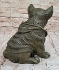 Load image into Gallery viewer, Cute Chihuahua Dog in Hooded Sweater Bronze Sculpture Figurine Statue Hot Cast