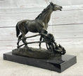 Load image into Gallery viewer, Trotting Thoroughbread Horse Bronze Hand Made Sculpture by Lost Wax Method Decor