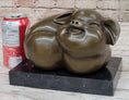 Load image into Gallery viewer, Happy Round Pig Bronze Metal Statue Sculpture Figure Original Art Farm Decor