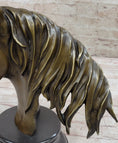 Load image into Gallery viewer, Hot Cast Bronze Horse Head Bust Statue Sculpture Bronze Metal Original Art by Milo
